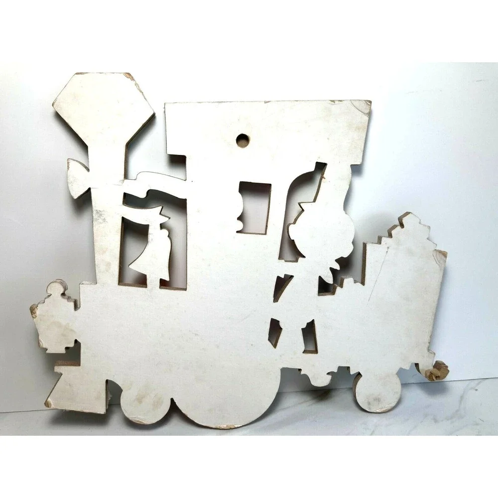 Dolly Toy Co. Nursery Train Wall Hanging Cardboard Heavy Thick set of 4